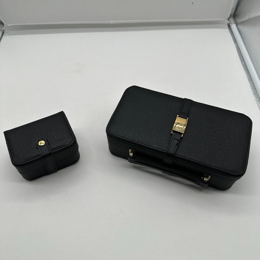 Set of 2 Jewelry Travel Organizers Holders Black  NEW